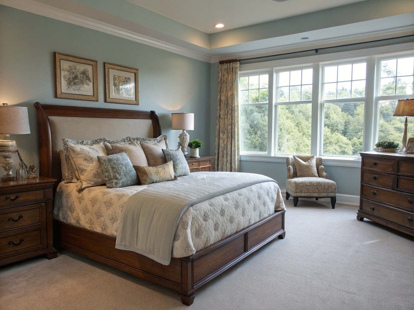 Elegant bedroom interior